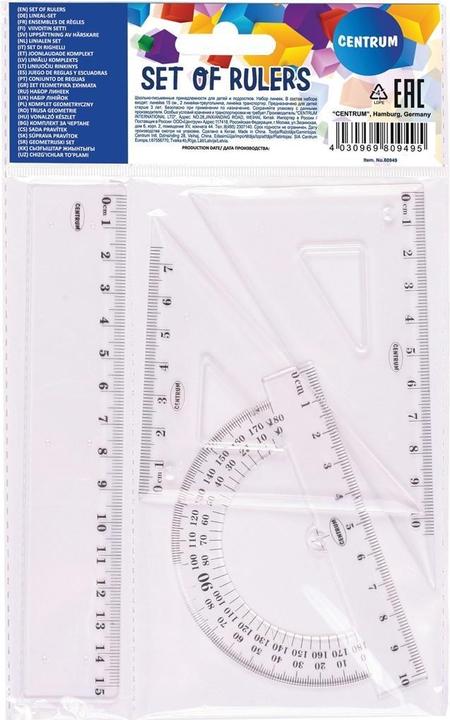 Actual product image Centrum Geometrisches Set 15cm (15 cm, Plastic)