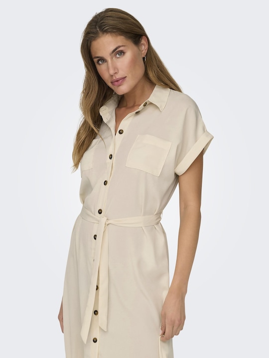 Produktbild Only Bindegürtel Blusenkleid Hemdblusenkleid (40)