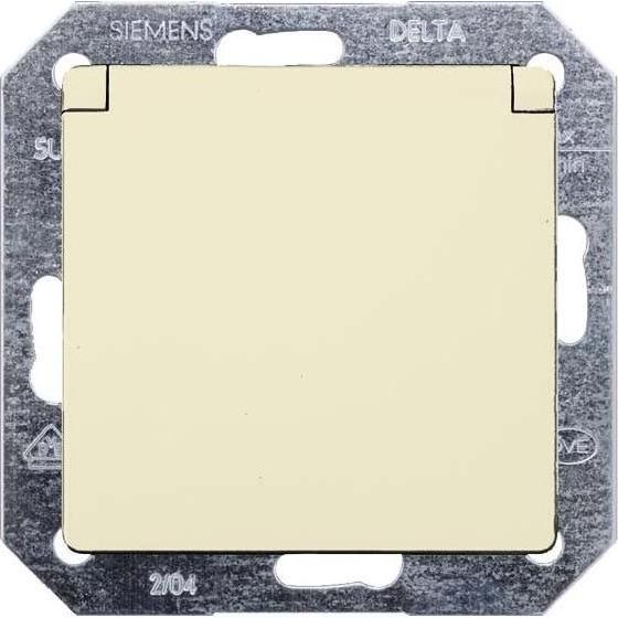 Siemens, Steckdose, 5UB1907 DELTA i-system Schuko- Steckdose 10/16A 250V m.Klappdeckel