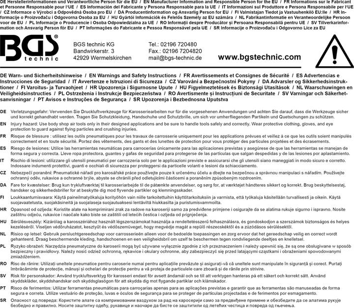 Produktbild BGS Druckluft-Blechschere / Knabber