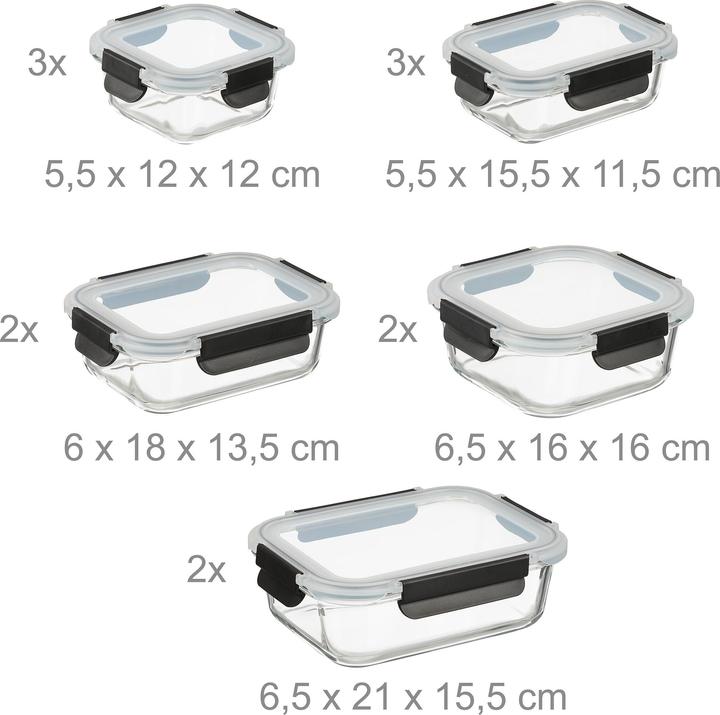 Actual product image Relaxdays Glasbehälter (3.37 l)
