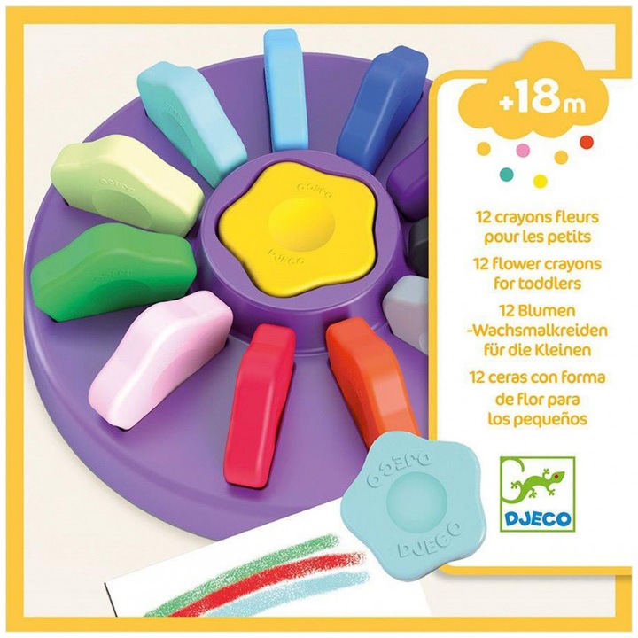 Image du produit Djeco Fleurs (Multicolore, 12 x)