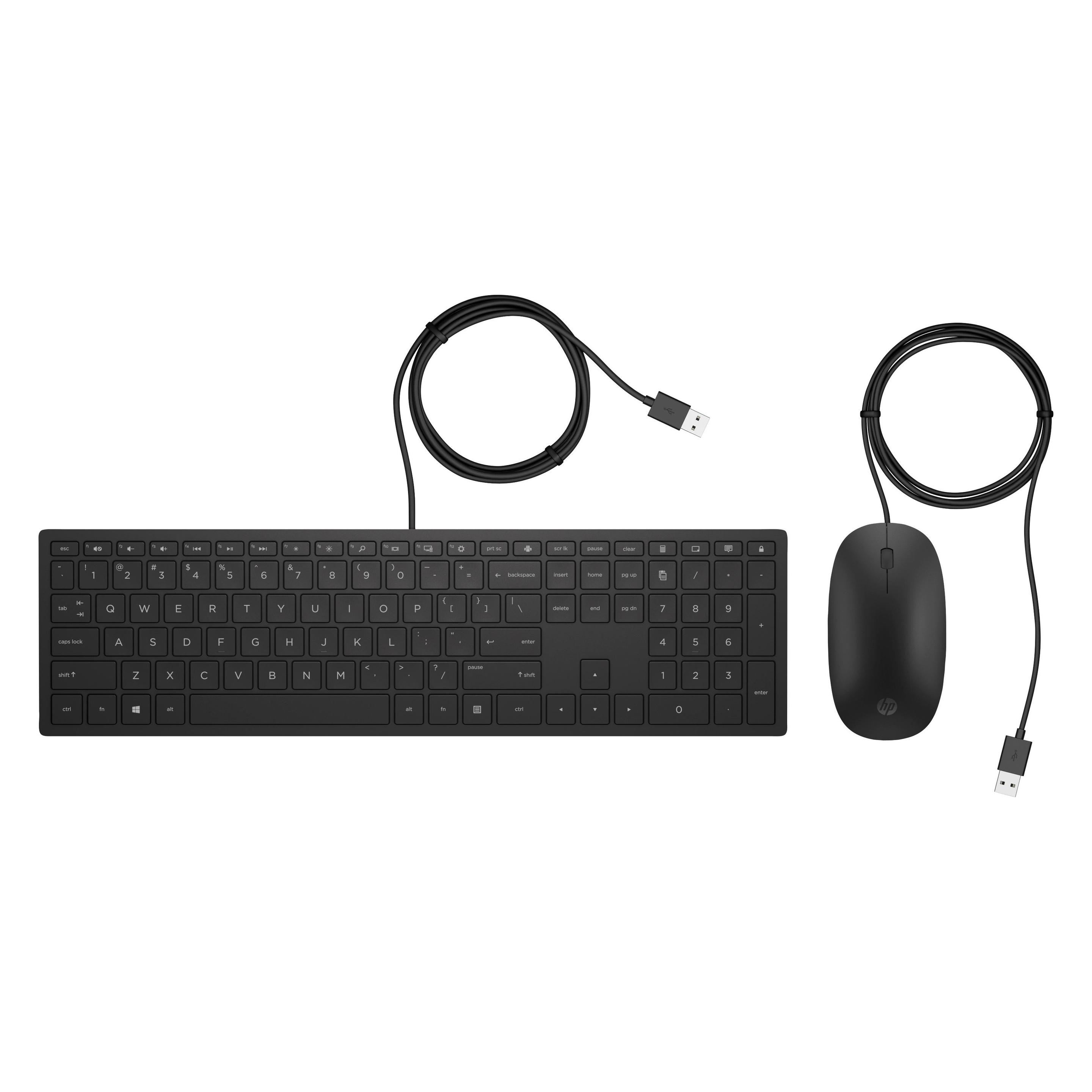 HP Pavilion 400 (DE, Kabelgebunden), Tastatur, Schwarz