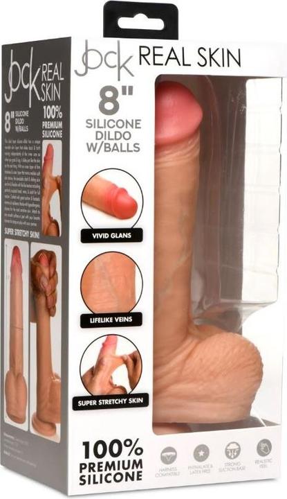 Image du produit Wicked Realistischer Dildo Mit Echten Hautfleischhoden 20'32 cm