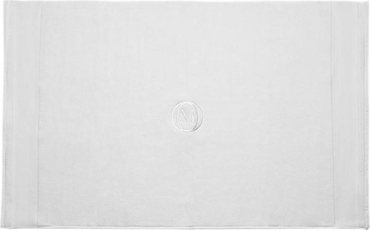 Monogram Badematte Monogam Linea 60x100cm weiss (60 x 100 cm)
