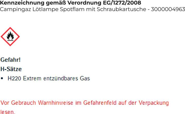 Productafbeelding Campingaz Lötgerät Spotflam