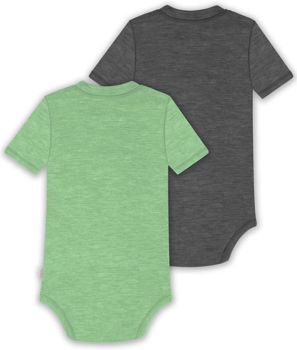 Produktbild Normani 2er Set Baby Merino Kurzarmbody „Tihoi" - 9321 (74)
