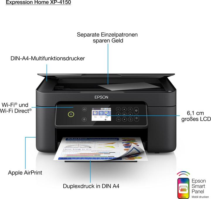 Actual product image Epson Expression Home XP-4150 (Ink, Colour)