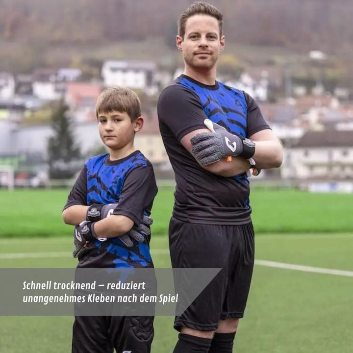 Image du produit Catch & Keep Trikot Blue Splash Torwarttrikot Gr. 164 Kurzarm Fussball Shirt (164)