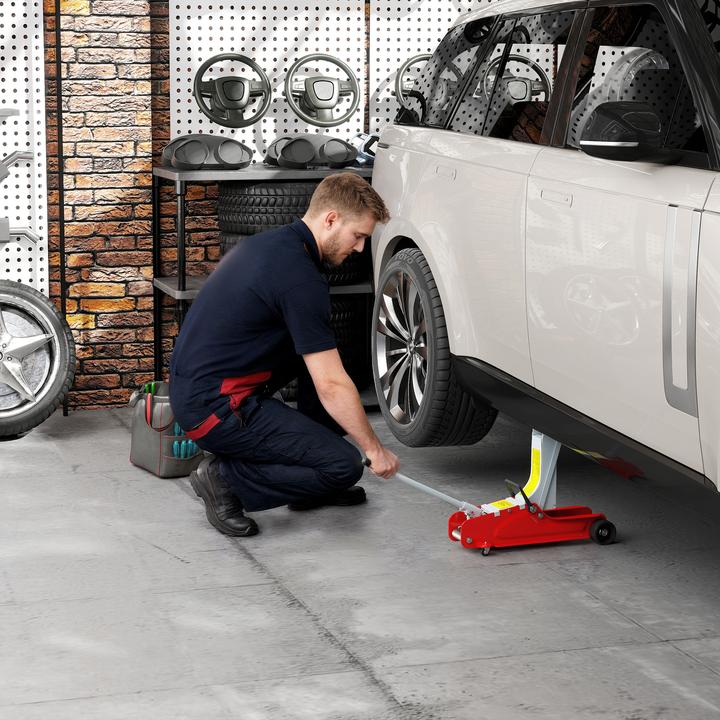 Immagine prodotto Homcom Wagenheber Stahl Rot