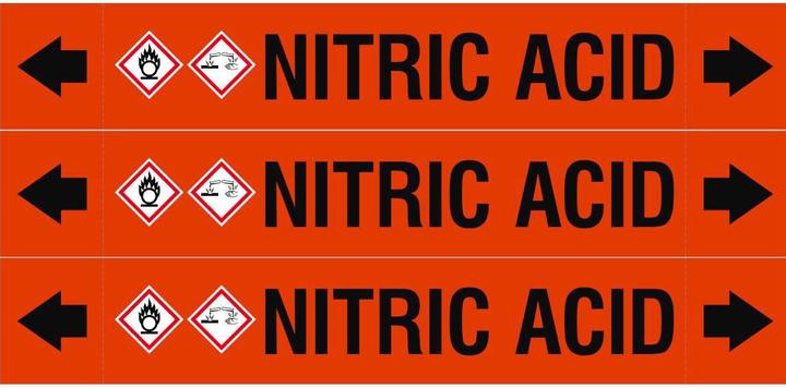 Energielabel Brady ASME - Pijpmerkers - Salpeterzuur