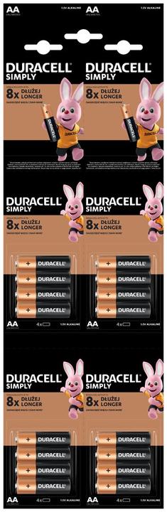 Produktbild Duracell Alkalibatterien BASIC AA/LR06 - Blisterkarte 4X4 Stück (16 Stk., AA)