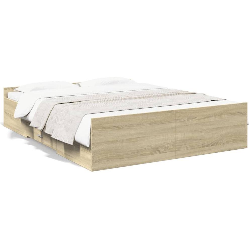VidaXL, Bett, Bettgestell mit Schubladen 160 x 200cm (160 x 200 cm)