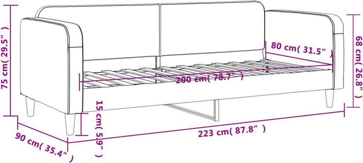 Produktbild vidaXL Tagesbett (Recamiere)