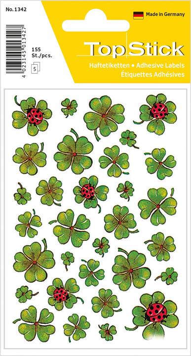 Produktbild TopStick Sticker Kleeblätter (100 Sticker)