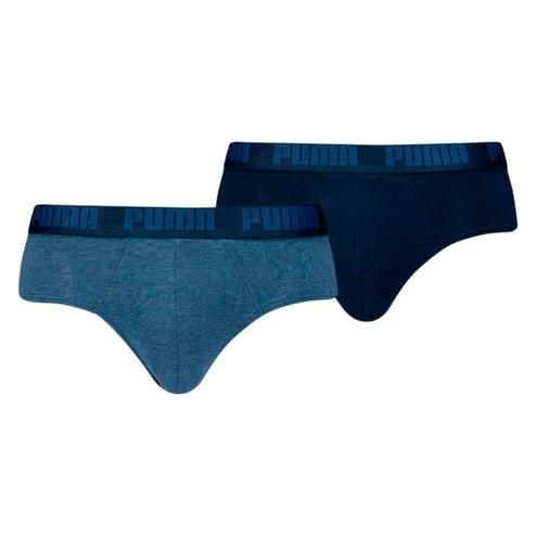 Puma, Mannen, Onderbroek, Herren-Slips, 2er-Pack, Marineblau/Blau, Blauw, (M, Set Van 2)