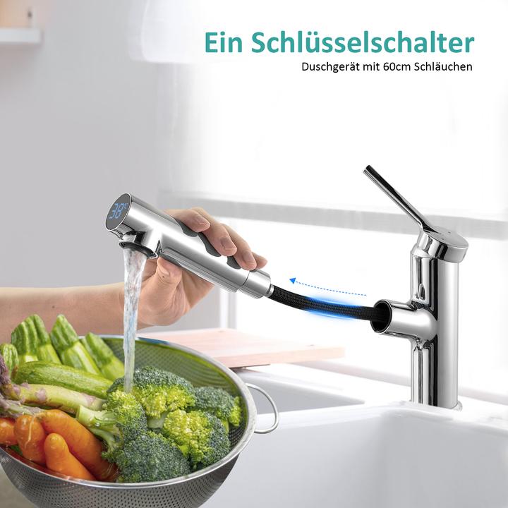 Produktbild Emke Wasserhahn mit Temperaturanzeige