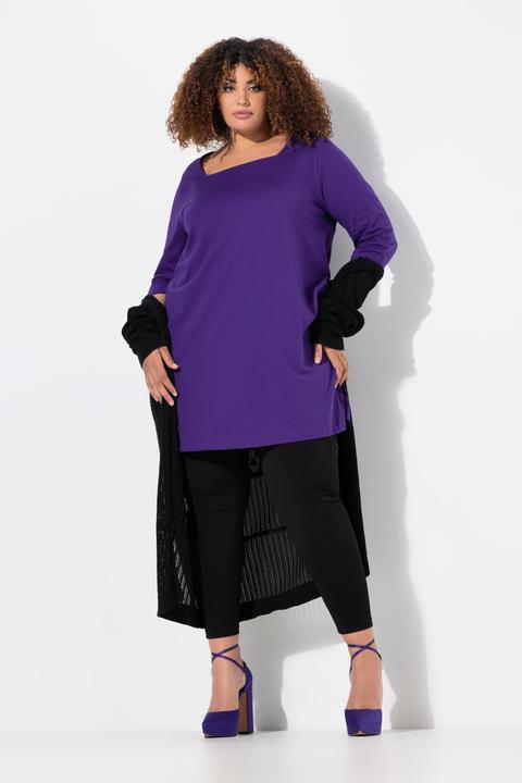 Produktbild Ulla Popken Longshirt, A-Linie, Carré-Ausschnitt, 3/4-Arm (50, 52)