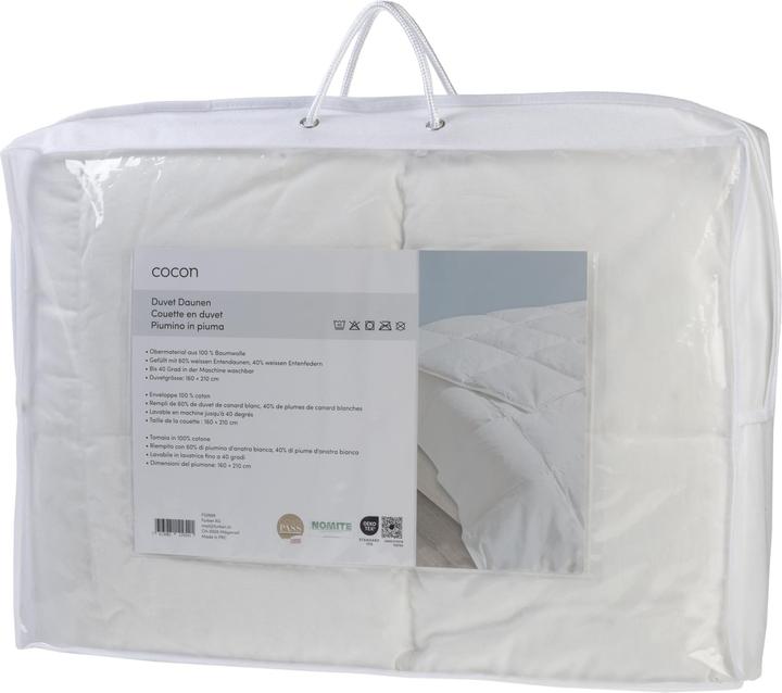 Image du produit Cocon Couette en duvet (500 g, 160 x 210 cm)