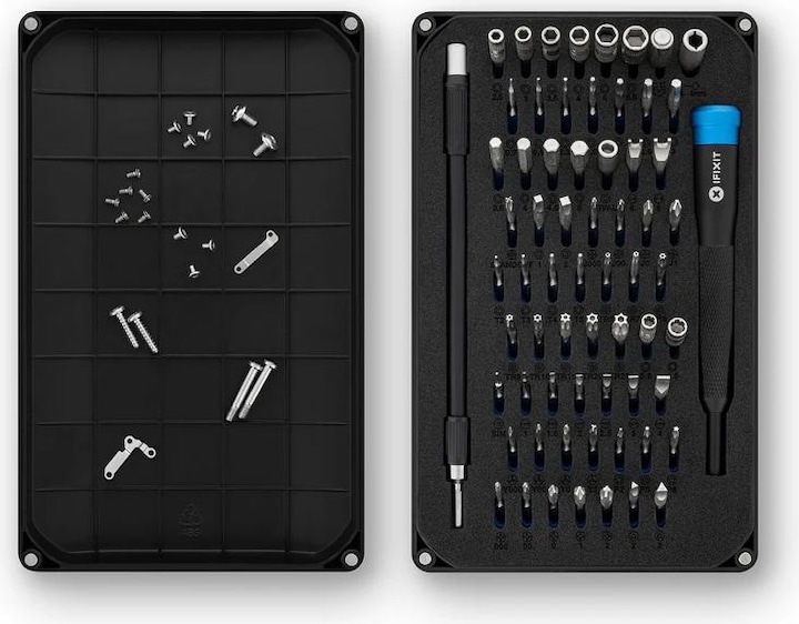 Produktbild iFixit Mako Precision Bit Set (1, 2, PH00, TR6, 0.9 mm, TR9, T3, P6, TR8, PH2, 5.5 mm, Y0, 1.5mm, 0.7 mm, 1.3 mm, PH1, P5, T TR 20, PH0000, T2, PH0, 3 mm, Y 000, 5 mm, Y 1, T TR 25, J 1, Y 00, 2.5 mm, 1mm, J 000, 3.5 mm, 4.5 mm, T TR 15, 2 mm, T5, J 00, TR7, T TR 10, J 0, T4, P2, 4 mm)