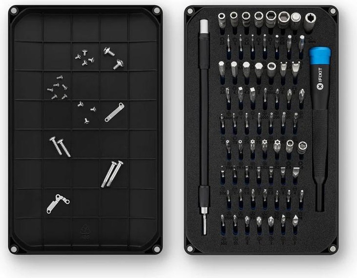 Produktbild iFixit Mako Precision Bit Set (1, 2, PH00, TR6, 0.9 mm, TR9, T3, P6, TR8, PH2, 5.5 mm, Y0, 1.5mm, 0.7 mm, 1.3 mm, PH1, P5, T TR 20, PH0000, T2, PH0, 3 mm, Y 000, 5 mm, Y 1, T TR 25, J 1, Y 00, 2.5 mm, 1mm, J 000, 3.5 mm, 4.5 mm, T TR 15, 2 mm, T5, J 00, TR7, T TR 10, J 0, T4, P2, 4 mm)
