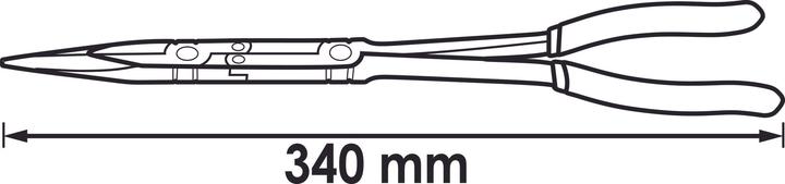 Produktbild Vigor Flachrund-Zange mit Doppelgelenk ∙ V2783 ∙ 340 mm (340 mm)