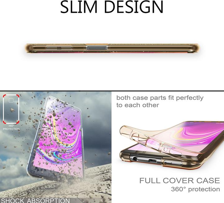 Produktbild Nalia 360 Grad Glitzer Hülle (Samsung Galaxy A7 (2018))