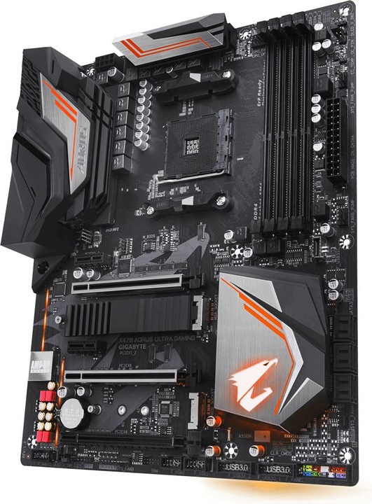 Actual product image Gigabyte X470 Aorus Ultra Gaming (AM4, AMD X470, ATX)