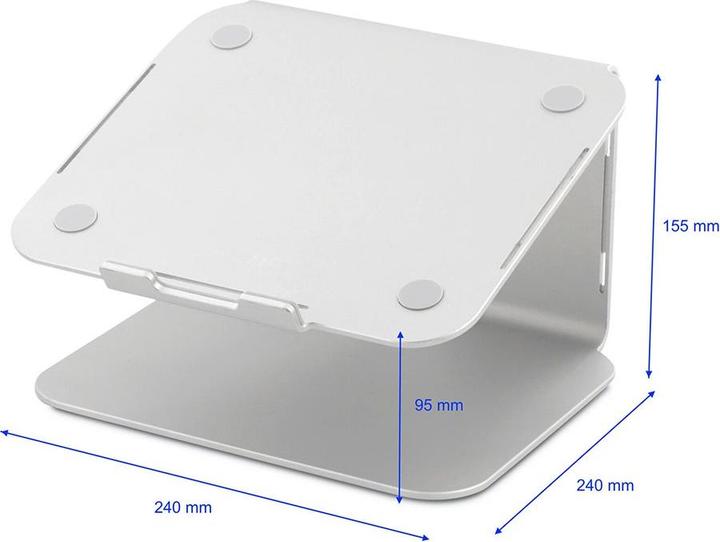 Produktbild LMP ergonomischer Tischständer Silber