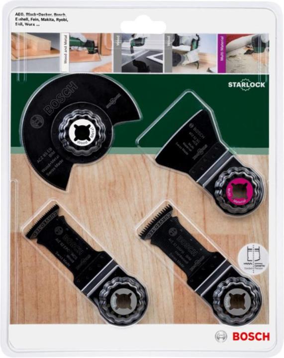 Produktbild Bosch Professional Zubehör Starlock Boden-/Einbau-Set, 4-teilig