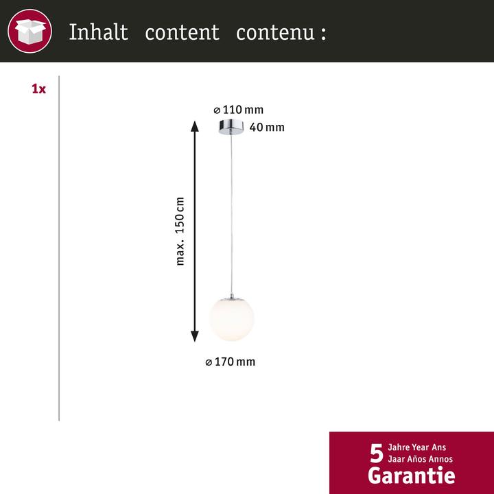 Image du produit Paulmann PAUL Lampe à suspendre (1080 lm)