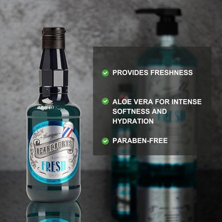 Actual product image Beardburys Shampoo Fresh (Liquid shampoo, 330 ml)