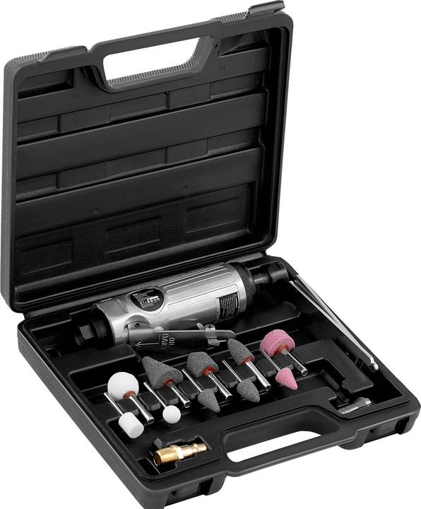 Produktbild MSW Druckluft Stabschleifer Set 15-teilig Druckluft Schleifer 25 000 U/min Koffer