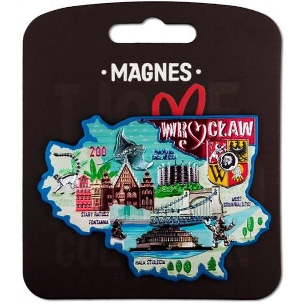 Nuance, Magneti, Magnet Ich liebe Polen Breslau ILP-MAG-A-WR-27