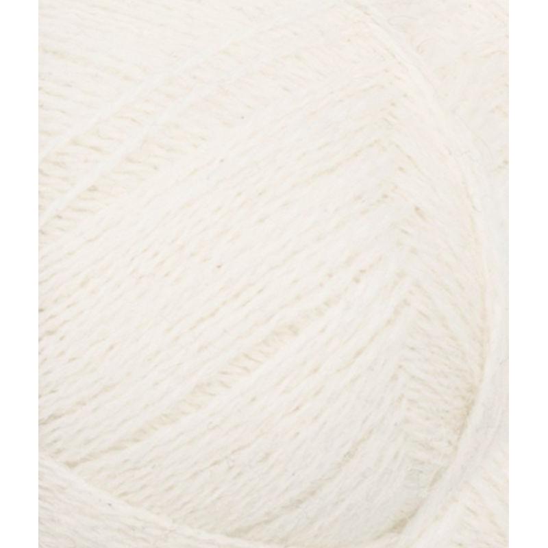 Thumbnail - Sandnes Garn col. 1002 hvit ca. 400 m 50 g, Garn + Wolle, Weiss