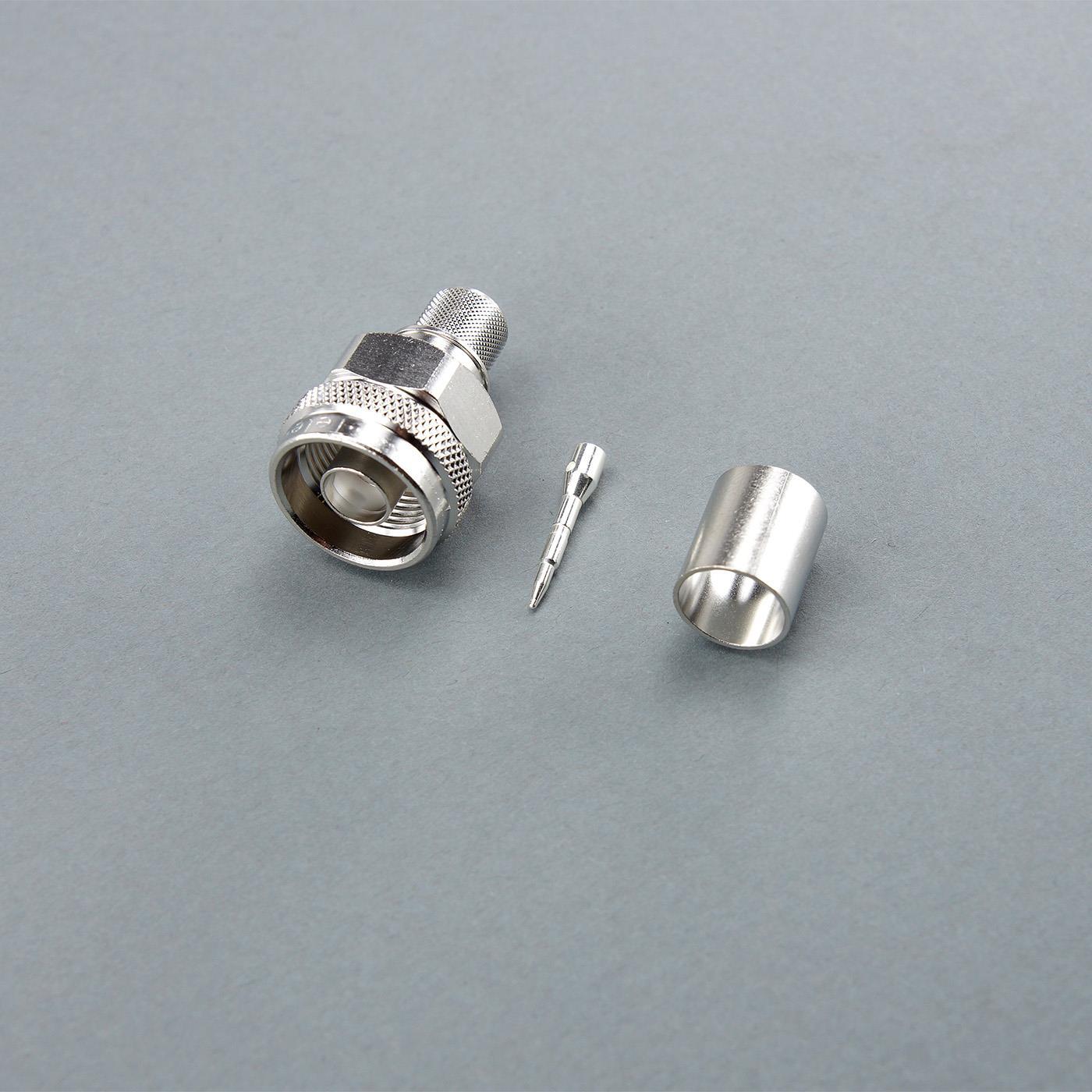 Thumbnail - Telegärtner Wireless Coax,N-Typ,Stecker,RG-8, Elektronikkabel + Stecker, Silber