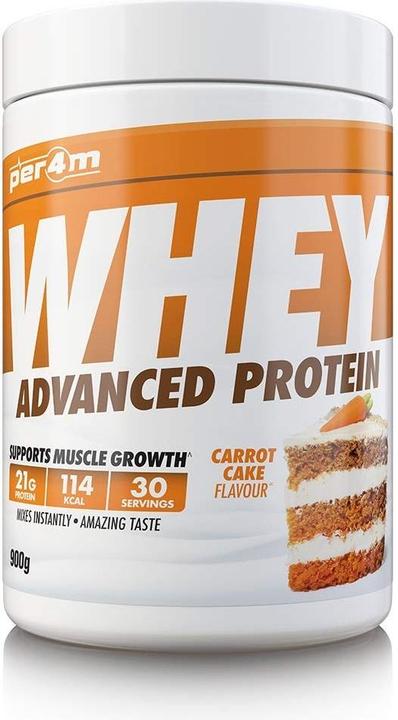 Produktbild Per4m Whey Advanced Protein (900 g, 1x, Karottenkuchen)
