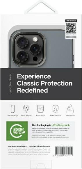 Actual product image Uniq Lyden DS iPhone 16 Pro Max 6.9" Magclick Charging case blue-black/washed blue-black (Apple iPhone 16 Pro Max)