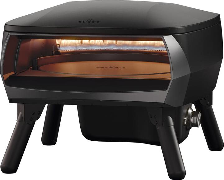Produktbild Etna Rotante Piccolo schwarz / Pizzaofen / Drehstein / 500°C / Gas / Pizza bis 33 cm (Pizzaofen Gas)