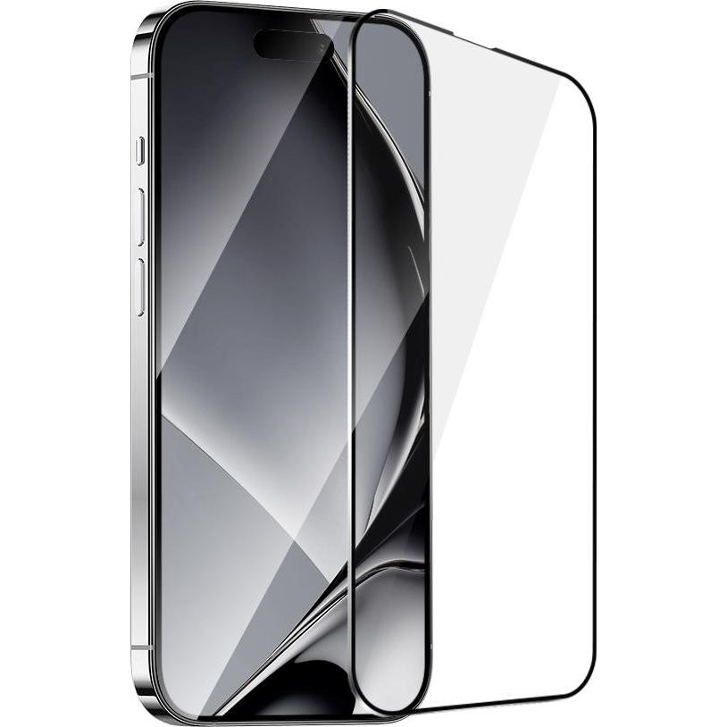 OEM Gehärteter Glas-Metallrahmen für iPhone 16 Pro 6,3" schwarzer Rahmen, Mobilgerät Ersatzteile, Schwarz