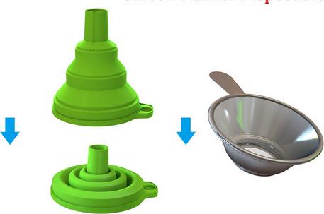 Fabru Filtro in resina metallica con imbuto in silicone (Accessori)