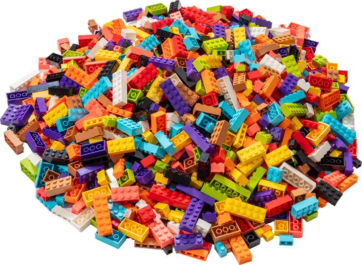 Immagine prodotto LEGO mattoncini colori misti - 160 gr. - circa 1.000 pezzi - Miscela di mattoncini base colorati - NUOVO (Accessori LEGO)