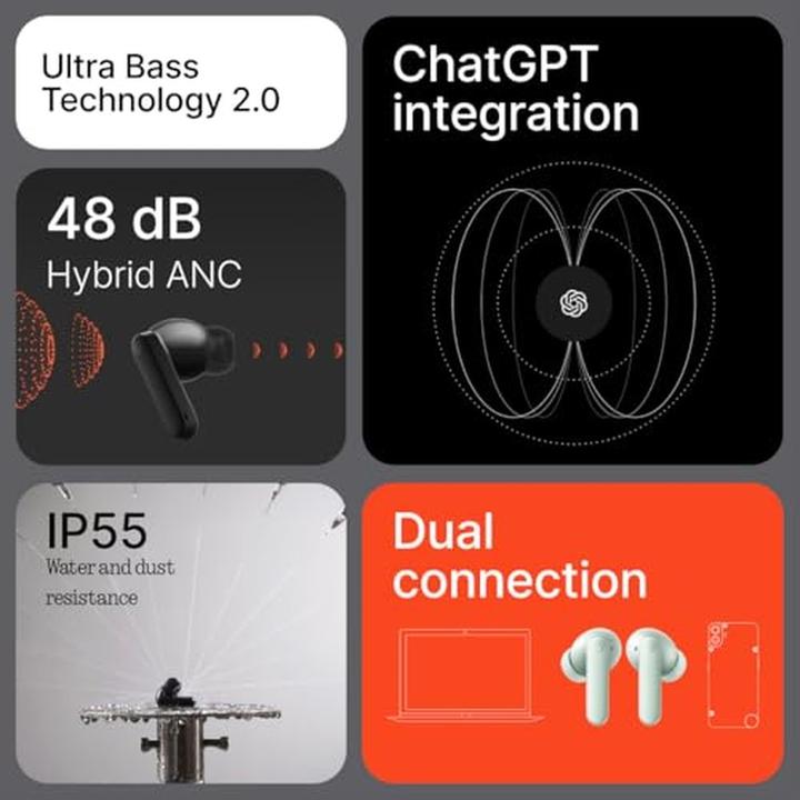 Immagine prodotto CMF Buds 2 - Orange (ANC, 55 h, Senza fili)