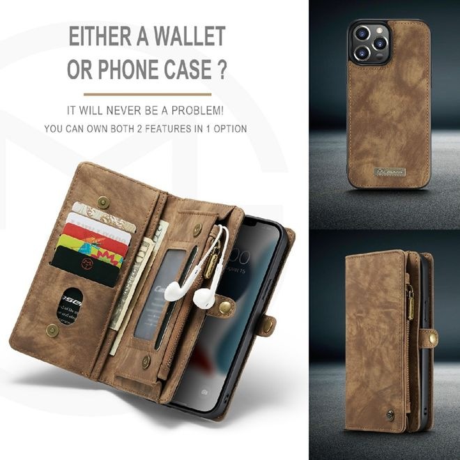 Produktbild Caseme Leder Portemonnaie mit Plastik Hülle (Apple iPhone 13 Pro Max)