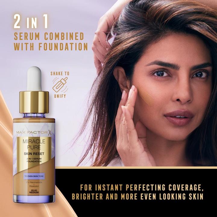 Produktbild Max Factor Miracle Pure Skin Reset 2in1 Serum Foundation - Makeup 30 ml 30-40 Fair To Light (30-40 Fair To Light)