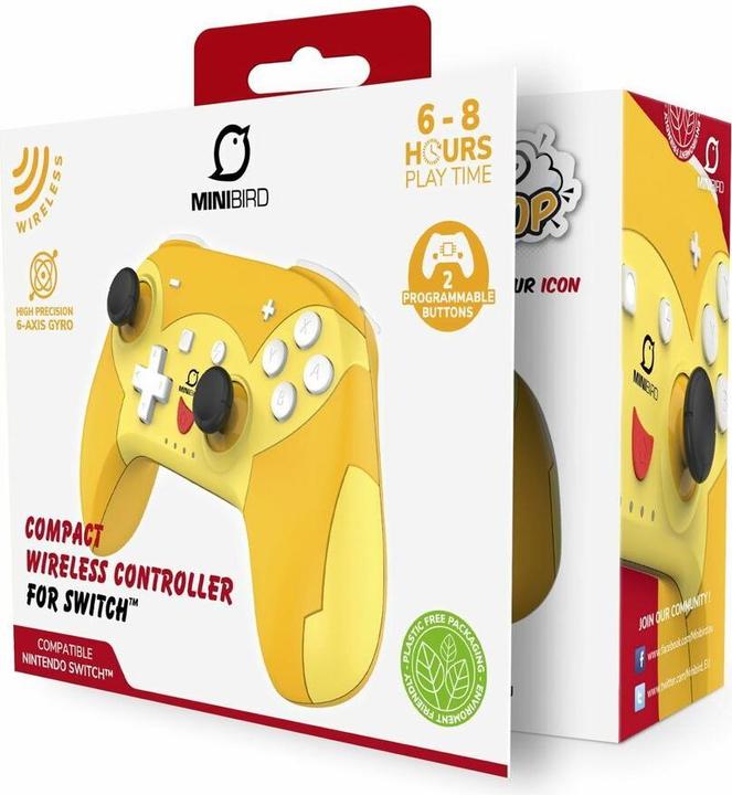 Produktbild Gioteck Controller Minibird Wireless Pika Nintendo Switch (Switch)