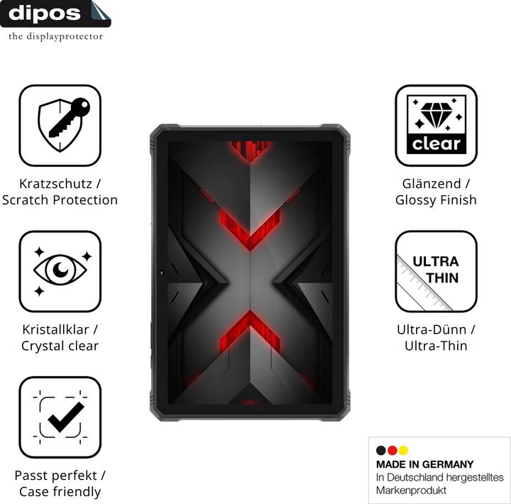 Actual product image Dipos Screen Protector Crystalclear for Hotwav R9 Ultra 5G