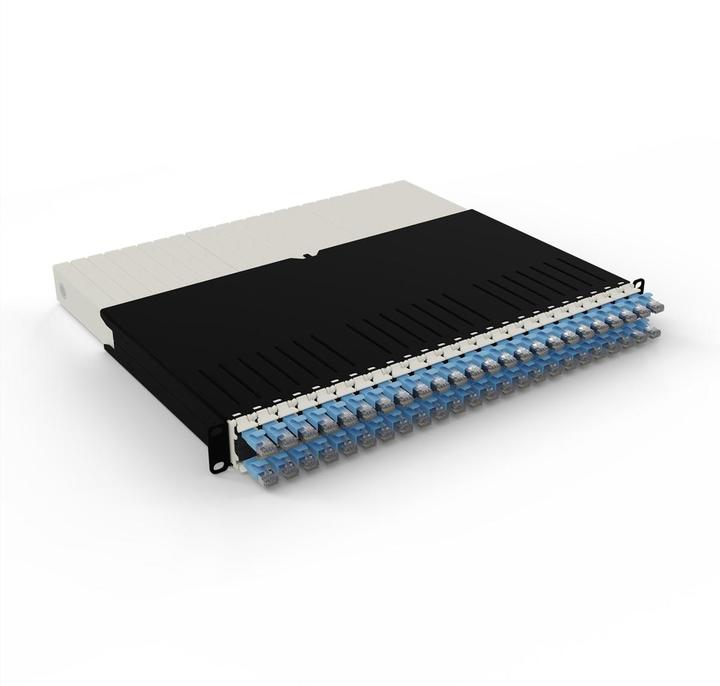Productafbeelding PATCHBOX één / 8RU / Cat 6A, STP, 0,8 m, blauw (STP, CAT6a, 0.80 m)