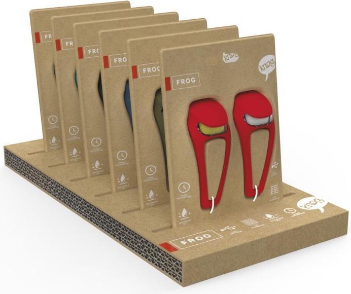 Actual product image knog. Frog V3 Rechargeable, Twinpack SLATWALL/DISPLAY, (VE/6)