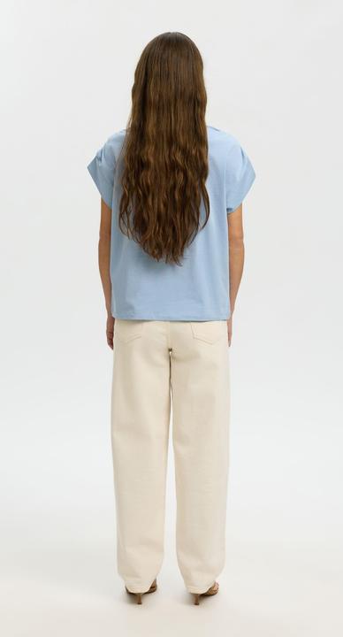 Immagine prodotto Selected Baumwoll Oberteil mit kurzen Ärmeln (M)